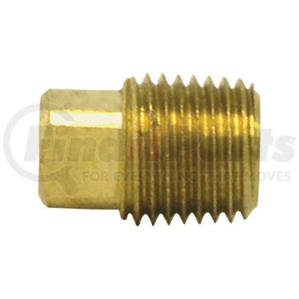 88068 by TECTRAN - Air Brake Pipe Head Plug - Brass, 1/8 in. Pipe Thread Size, Square Head Plug