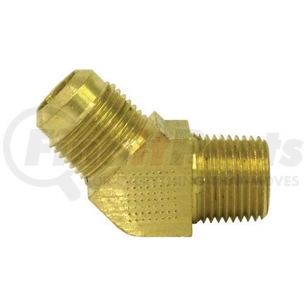 89331 by TECTRAN - Flare Fitting - Brass, 1/4 in. Tube Size, 1/8 in. Pipe Thread, 45 deg. Elbow