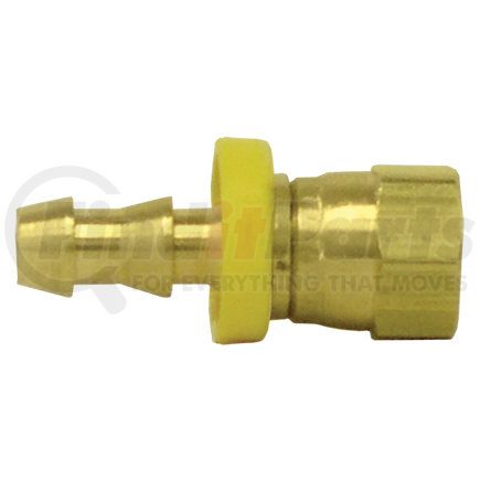 89406 by TECTRAN - Air Tool Hose Barb - Brass, 1/4 in. Hose I.D, 1/4 in. Tube, Female, Flare Swivel