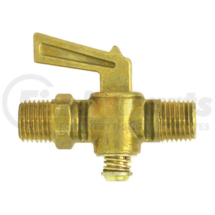 90031 by TECTRAN - Air Brake Air Shut-Off Petcock - Brass, 1/4/ in. Thread, Male Pipe to Male Pipe