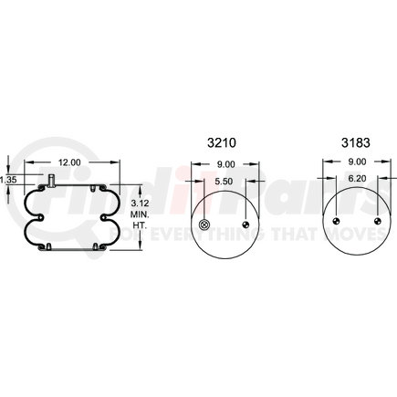 W013587404 by FIRESTONE - 22D AIR SPRING