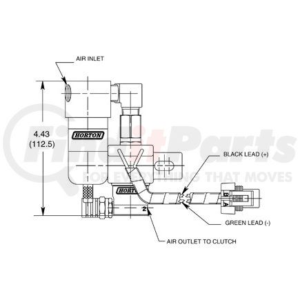 993421 by HORTON - Fan Clutch Solenoid Valve