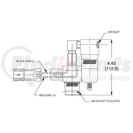 993430 by HORTON - Fan Clutch Solenoid Valve