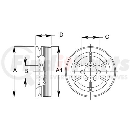 994091 by HORTON - DM Advantage Pulley Assembly