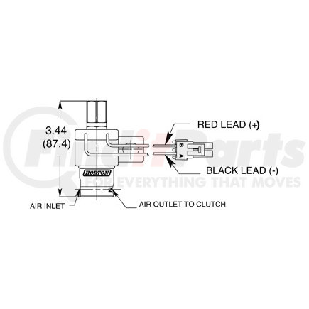 993367 by HORTON - Fan Clutch Solenoid Valve