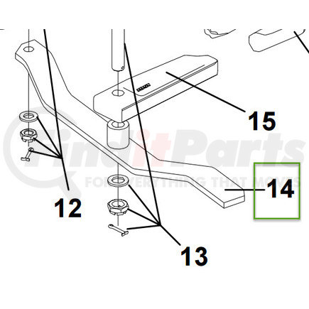 SK3105-140 by JOST - Fifth Wheel Trailer Hitch Handle - with Bushing