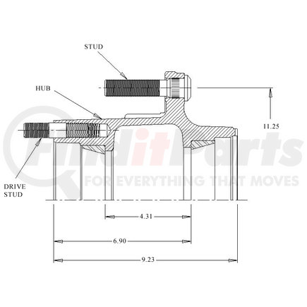 26531--3T by WEBB - 2653 ASSY L/FLGNUTS W/ABS