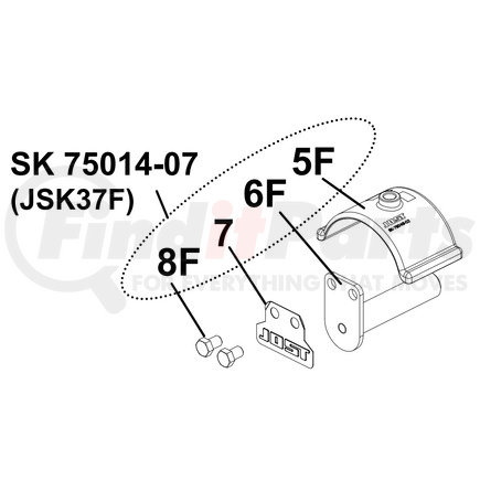 SK75014-07 by JOST - Fifth Wheel Fitting - Kit