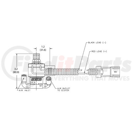 993346 by HORTON - Fan Clutch Solenoid Valve