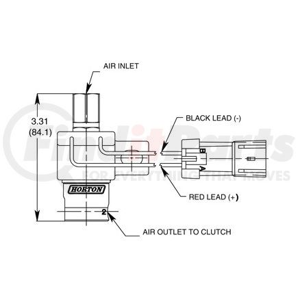 993297 by HORTON - Fan Clutch Solenoid Valve