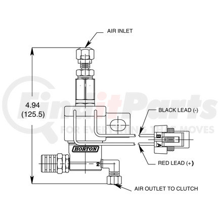 993298 by HORTON - Fan Clutch Solenoid Valve