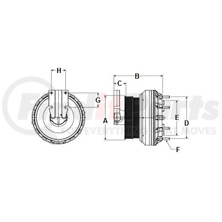 99A9701 by HORTON - Engine Cooling Fan Clutch