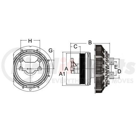 99A8238 by HORTON - DM Advantage Two-Speed Fan Clutch