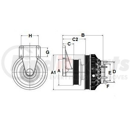 99A8255 by HORTON - Engine Cooling Fan Clutch