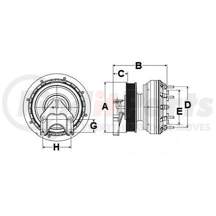 99A8244 by HORTON - DM Advantage Fan Clutch