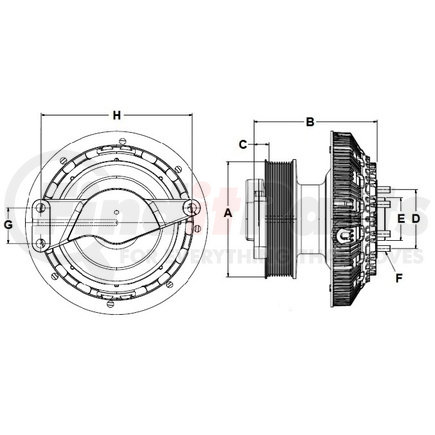 99A8246 by HORTON - DM Advantage Two-Speed Fan Clutch