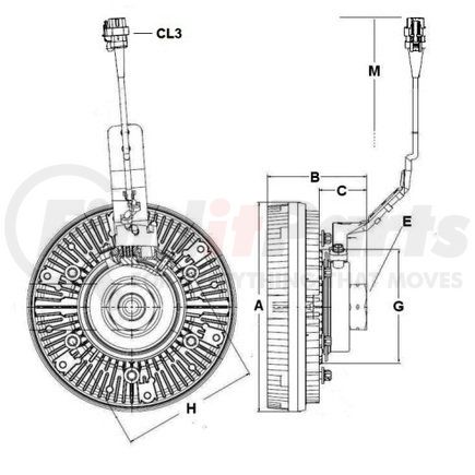 995460 by HORTON - Engine Cooling Fan Clutch