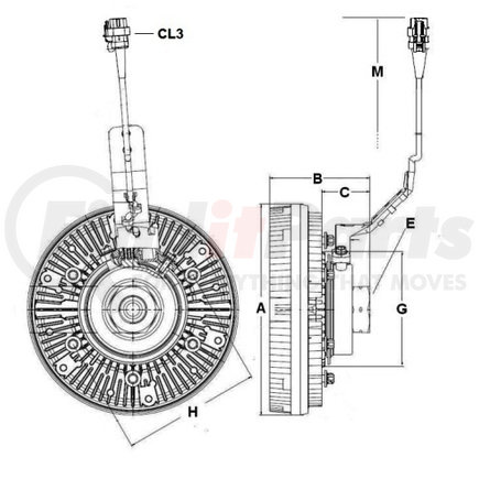 9904083 by HORTON - Engine Cooling Fan Clutch