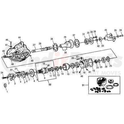 BAS-2295 by PAI - SHAFT,ASSY