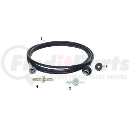 2975-090 by PAI - Tachometer Cable - Tachometer / Speedometer Cable 7/8in-18 Thread x 5/8in-18 Thread Length: 90