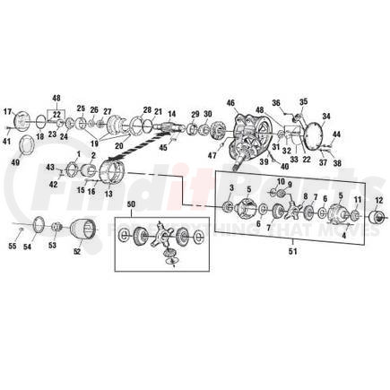 EM07910 by PAI - Differential Spider - Mack CRD 93/A, 113, 150, 151, 200, 201, 202, 203 CRDPC 92, 93, 112 Application