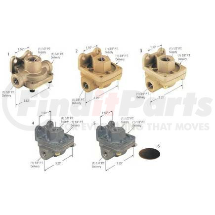 EM36570 by PAI - Air Brake Quick Release Valve - QR-1 Quick Release Valve