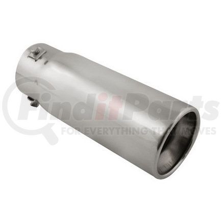 PM-5104 by PILOT - Stainless Steel Bolt-On Exhaust Tip, Round Resonated, 3-1/4" Outlet Diameter 9" Length