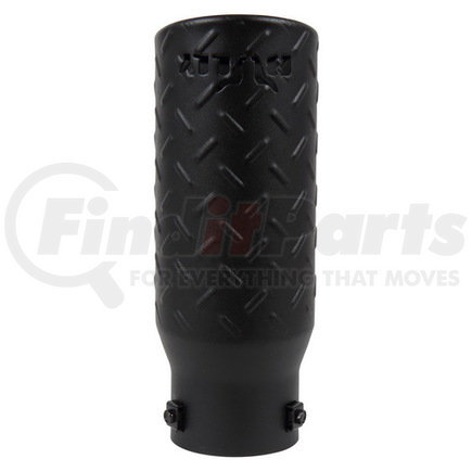 PM-5005BD by PILOT - Bully - EXHAUST TIP "BULLY" LASER CUT BLACK TEXTURED 3.5''X4.5''X12"