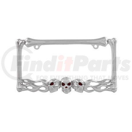 WL263-C by PILOT - Chrome Skll and FlameLicense Frame