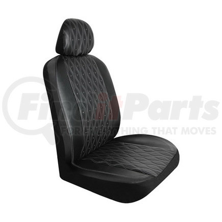 SWR-0111 by PILOT - Swarovski - Swarovski Wavy Stitch Seat Cover Black 1 piece