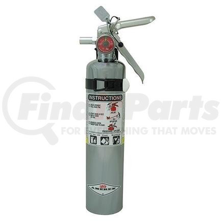 417TCAX by AMEREX CORP - Amerex® 2.5 lb ABC Chrome Extinguisher w/ Vehicle/Marine Bracket