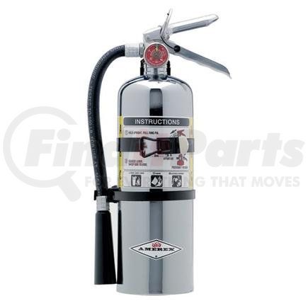 500TCAX by AMEREX CORP - Amerex® 5 lb ABC Chrome Extinguisher w/ Vehicle/Marine Bracket