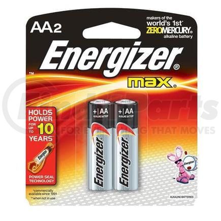 E91BP2EN by ENERGIZER - Energizer® Max® Alkaline AA Batteries, 2/Pkg