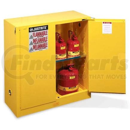 896020JR by JUSTRITE - Justrite® Sure-Grip® EX Safety Cabinets w/ Self-Closing Doors, 60 gal, 65"H x 34"W x 34"D