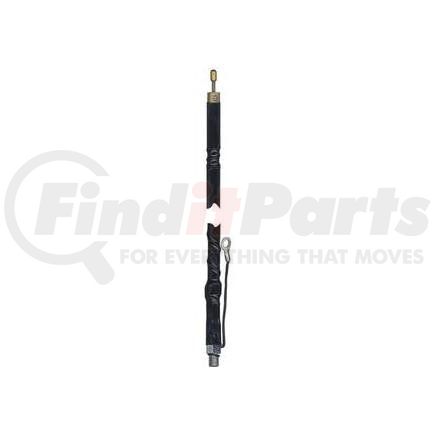 305-486 by TRUCKSPEC - Wilson 4' Silver Load FGT Series Fiberglass Whip, Black