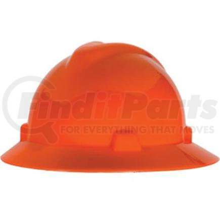 10021292MSA by MSA - MSA V-Gard® Slotted Hat w/ Fas-Trac® Suspension, Hi-Vis Orange