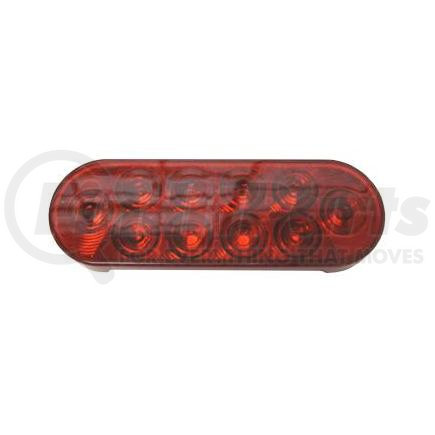 STL72RBP by OPTRONICS - LED TAIL LIGHT 6" GROMMET MOUNT 10 DIODES