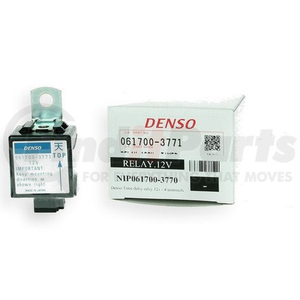 061700-3771 by DENSO - Time Delay Relay - 12V, 4 Terminals, with Mounting Bracket