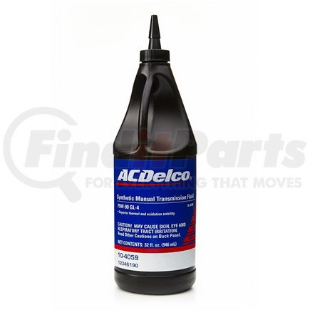 10-4059 by ACDELCO - GL-4 75W-90 Manual Transmission Fluid - 1 qt