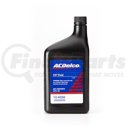 10-4092 by ACDELCO - CVT (Continuously Variable Transmission) Automatic Transmission Fluid - 32 oz