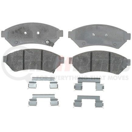 14D1075CH by ACDELCO - Ceramic Front Disc Brake Pad Set with Hardware