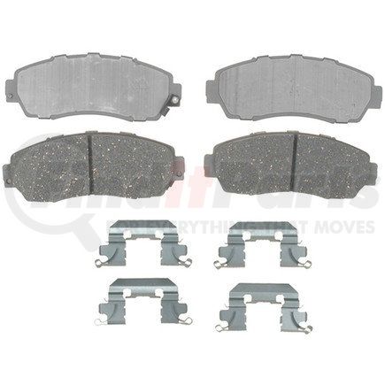 14D1089CH by ACDELCO - Ceramic Front Disc Brake Pad Set with Hardware