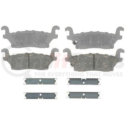 14D1120CH by ACDELCO - Ceramic Rear Disc Brake Pad Set with Hardware