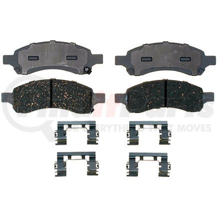 14D1169CH by ACDELCO - Ceramic Front Disc Brake Pad Set with Hardware