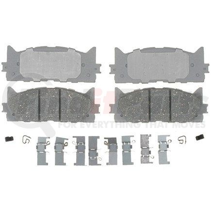 ACDelco 14D1222CH Ceramic Front Disc Brake Pad Set with Hardware