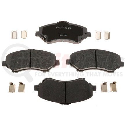 14D1273ACH by ACDELCO - Ceramic Front Disc Brake Pad Set