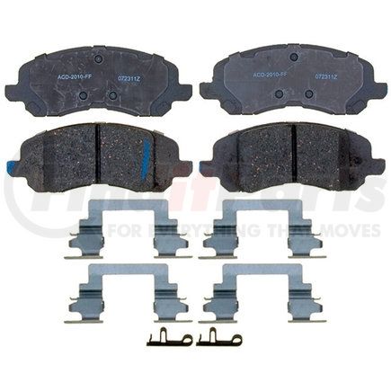 14D1285CH by ACDELCO - Ceramic Front Disc Brake Pad Set with Hardware