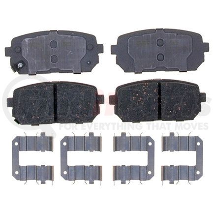 14D1296CH by ACDELCO - Ceramic Rear Disc Brake Pad Set with Hardware