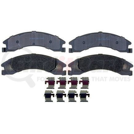 14D1329MH by ACDELCO - Semi-Metallic Rear Disc Brake Pad Set with Hardware