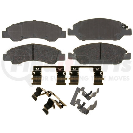 14D1367CH by ACDELCO - Ceramic Front Disc Brake Pad Set with Hardware